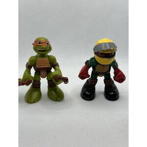 TMNT Half Shell Heroes Lot Michelangelo‎ Raphael Teenage Mutant Ninja Turtles